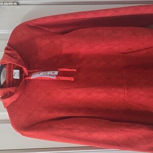 PUMA BRAND SIGNATURE MEN'S RED PULLOVER HOODIE SIZE SMALL
